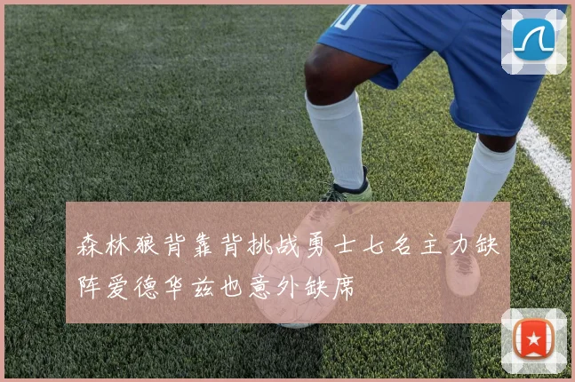 森林狼背靠背挑战勇士七名主力缺阵爱德华兹也意外缺席